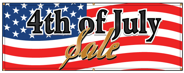 4th OF JULY SALE Banner Sign NEW XXL Size Best Quality for the $$$$ RW&B 