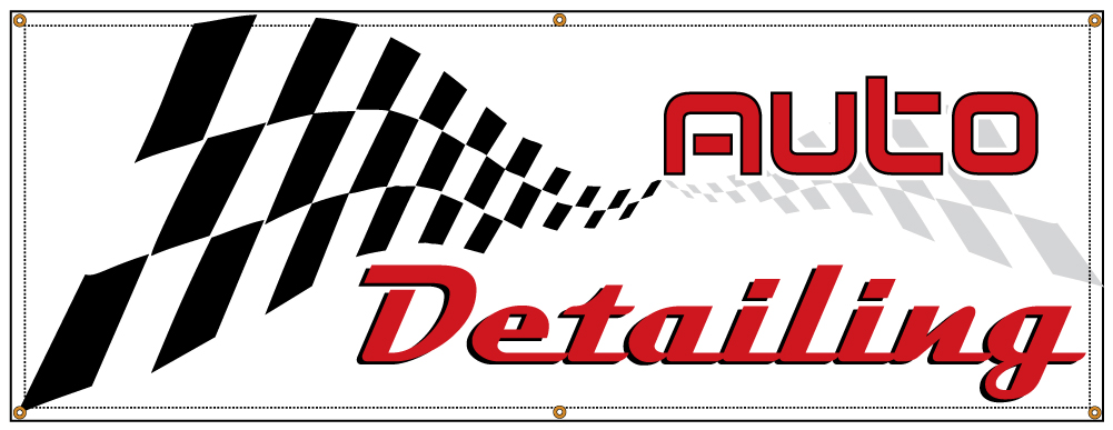 Buy our “Auto Detailing” banner at Signs World Wide