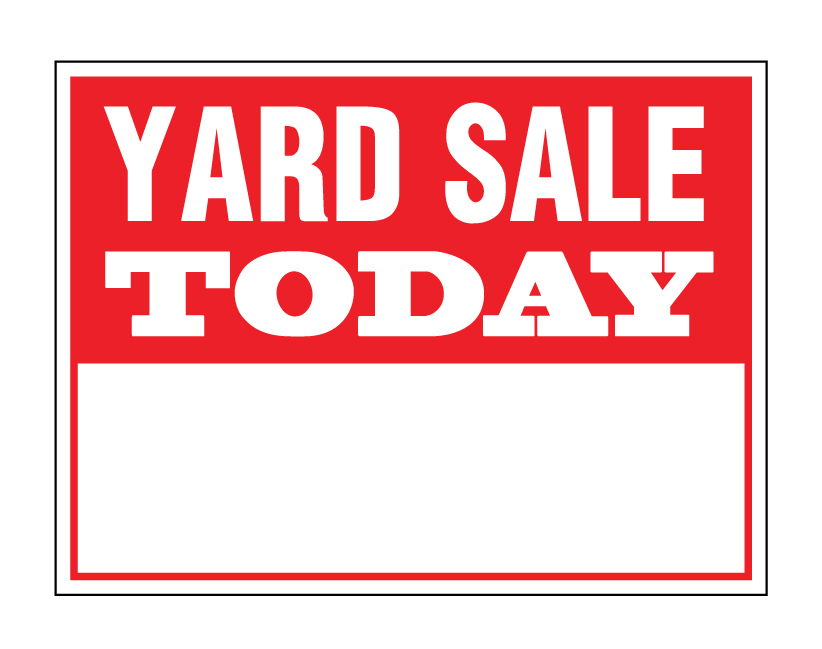Yard on sale sale signs