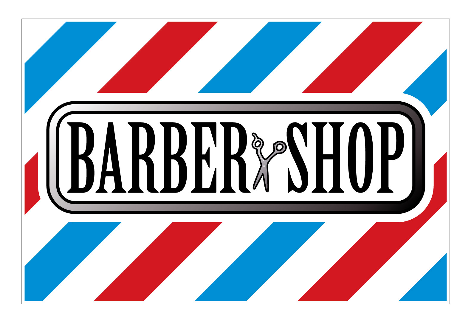Barber Shop Yard/Lawn Sign Outdoor Home Garden Decor 46 X 60 CM Corflute Sign 