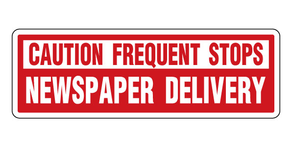 4-Pack Reflective Delivery Driver Magnetic Signs - Heavy Duty - View #5