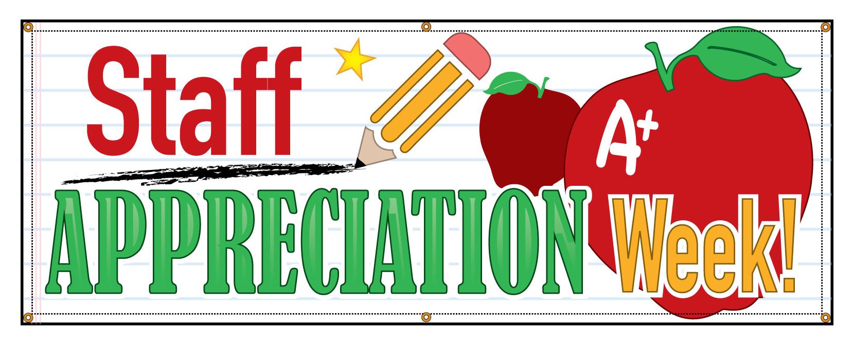 Buy our "Staff Appreciation Week" banner from Signs World Wide