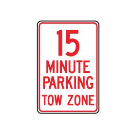 15 Minute parking sign image