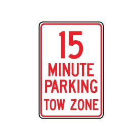 15 Minute parking sign image