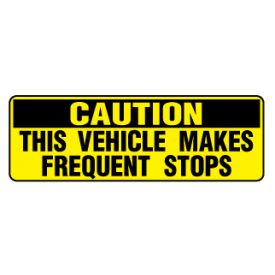 Caution Frequent Stop image