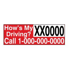 Hows My Driving decal image