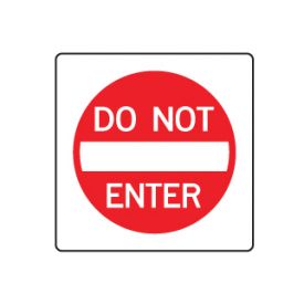 Do Not Enter sign image