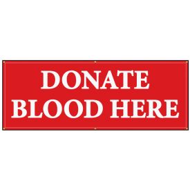 Donate Blood Here banner image