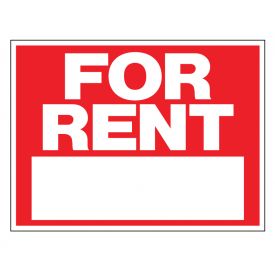 For Rent plastic sign image