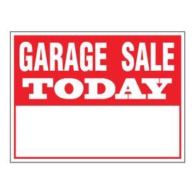 Garage Sale Today sign image