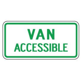 Van Accessible sign image