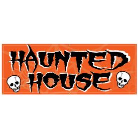 Haunted House skull banner image