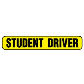 Student Driver magnetic image