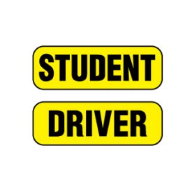 Student Driver magnetic image