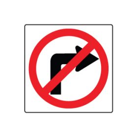 No Right Turn symbol sign image