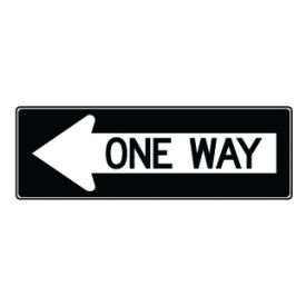 One Way Left Arrow sign image