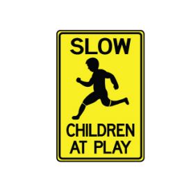 Slow Children at Play sign image