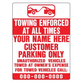 Towing enforced sign image