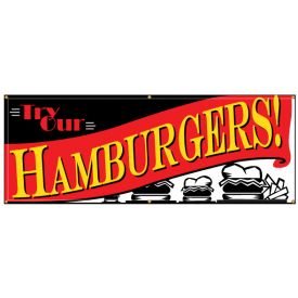 Try Our Hamburgers banner image