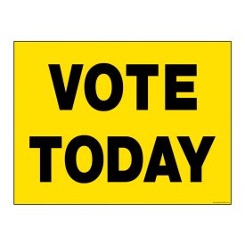 Vote Today sign image