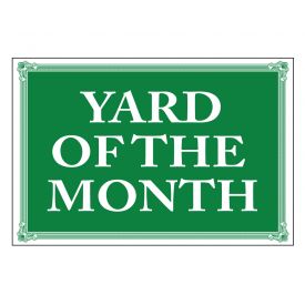 Yard of the Month sign image