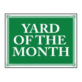 Yard of the Month sign image