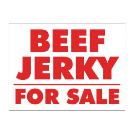 Beef Jerky For Sale sign image