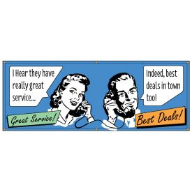 Best Deals In Town Retro banner image