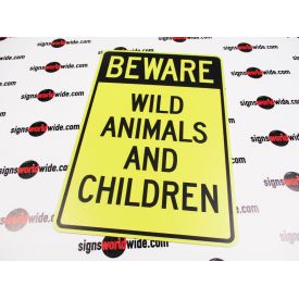 Beware Children sign image