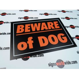 Beware of Dog sign image