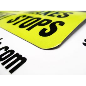 Caution Frequent Stops Reflective 6x10 Image 2