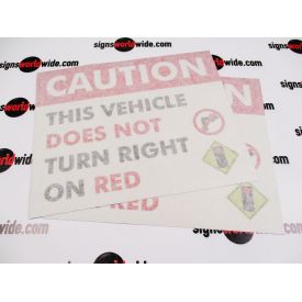 No Right On Red with transfer tape