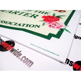 Cobble Stone Yard of the Quarter Sign Image 2