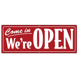 Come In We're Open banner image