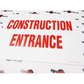 Construction Entrance Coro sign