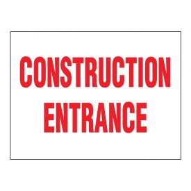 Construction Entrance sign image