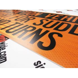 Construction Vehicle Sign 12x36 2