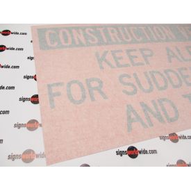 Construction Vehicle Decal with Transfer Tape