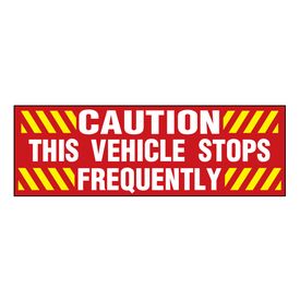 Stops Frequently decal image 2