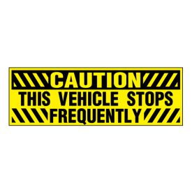 Stops Frequently decal image