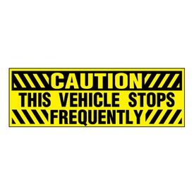 Stops Frequently decal image