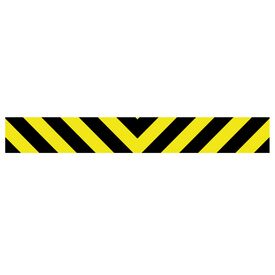 Caution stripe 6x45 decal image