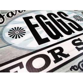 Farm Fresh Eggs Wood Grain sign image 2
