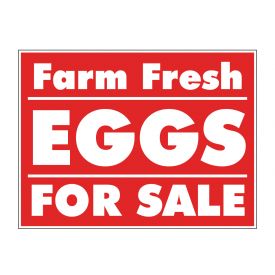 Farm Fresh Eggs Reverse sign image