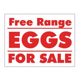 Free Range Eggs sign image