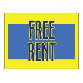 Free Rent sign image