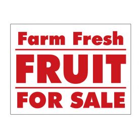 Farm Fresh Fruit sign image