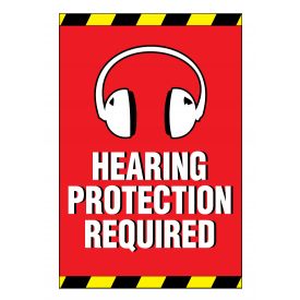 Ear Protection Required sign image
