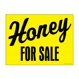 Honey For Sale sign image