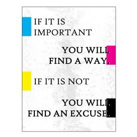 If It Is Important Poster print image